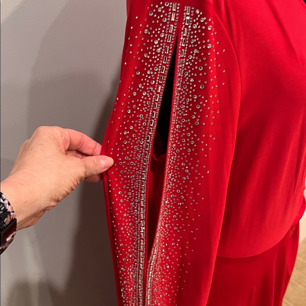 Perceptions Vibrant Red Dress - Picture 3 of 7